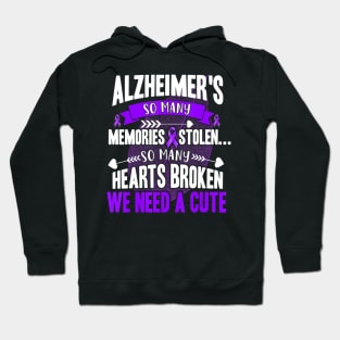 SO MANY MEMORIES STOLEN LEAVES ALZHEIMER AWARENESS Gift Hoodie